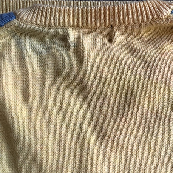 346 Brooks Brothers Supima Cotton Men's Sweater Vest Argyle Design Large - Picture 6 of 7